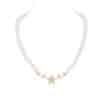 Shooting Star Diamond and Near Round Pearl Necklace