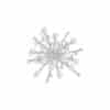 Exquisite Pearl Silver Starburst Brooche