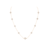 Station Pearl Necklace / 5 & 8mm pearls