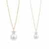 Superstar Diamond Necklace with Pearl Drop (Children)