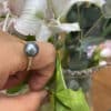 Tahitian Pearl Ring with Gold Band
