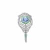 Tanzanite Emerald Brooch