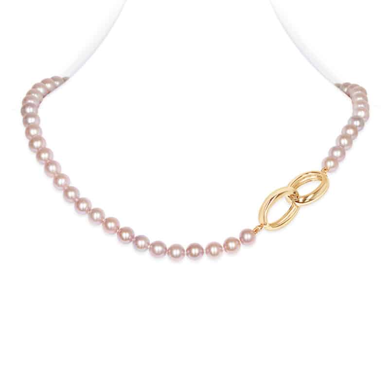 The Janice Lavender Pearl Necklace