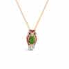 The Sentinel Owl Pendant (Tsavorite & Ruby)