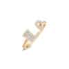 Toi Et Moi Trapezoid and Pear Diamond Ring