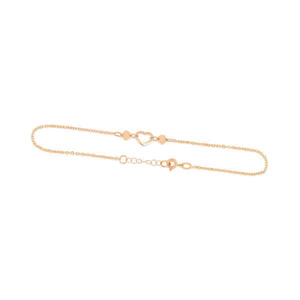 Triple Heart Anklet