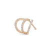Triple Pave Diamond Single Earring