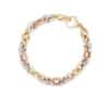 Triple Tone Chunky Chain Bracelet