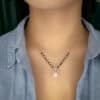 Everlasting Love Mangalsutra / Oval Pearl Drop / Regular
