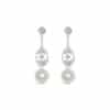 Fleur Small Earrings with Pearl