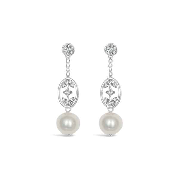 Fleur Small Earrings with Pearl
