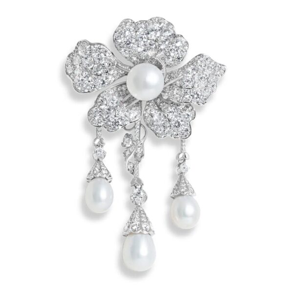 Floral Drop Brooche