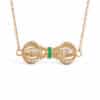 Dols Emerald Vajra Necklace