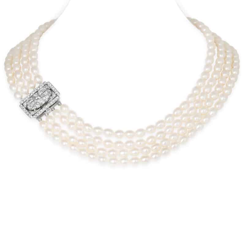 Victoria 4 Strands Pearl Necklace