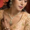 Yellow Diamond Circle Necklace