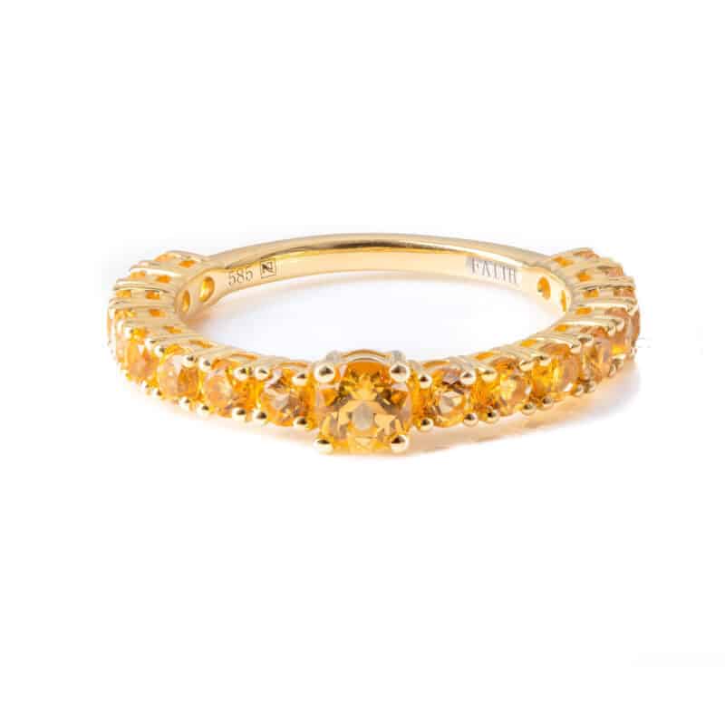 Yellow Topaz Pop Ring
