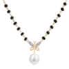 Butterfly Wings Diamond Mangalsutra with Pearl Drop (Regular)