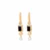 Noir Diamond Earrings with pearl