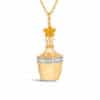 Orange Sapphire Kalash Pendant