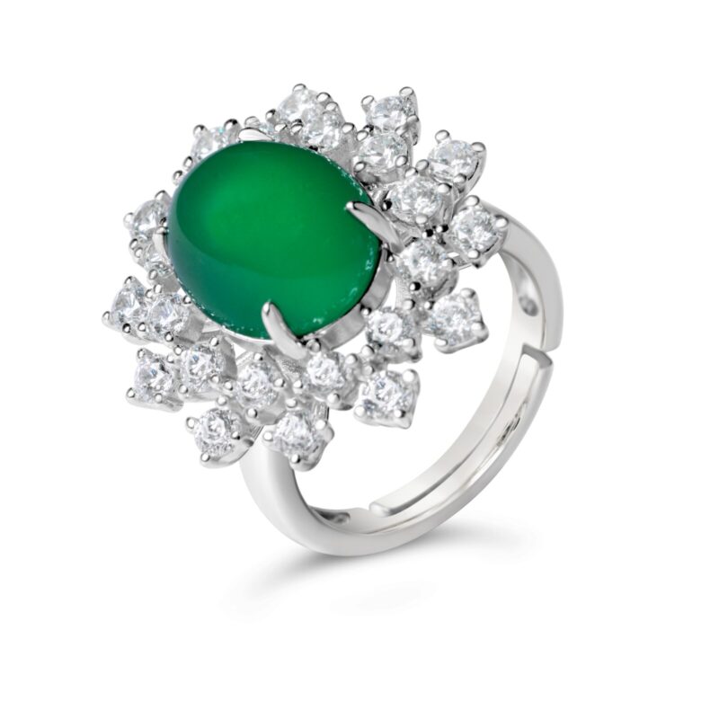 Elegant Radiant Silver Ring