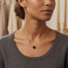 Heart Beat Necklace - Garnet