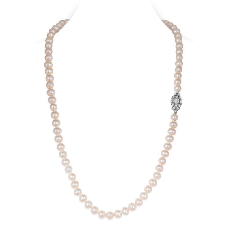 Jenny Pearl Necklace/ Sunset Peach