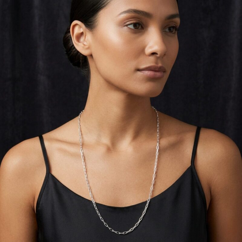 Silver Chain/ Small Paperclip