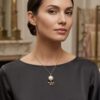 Lunar  Zodiac Pearl Pendant - Snake