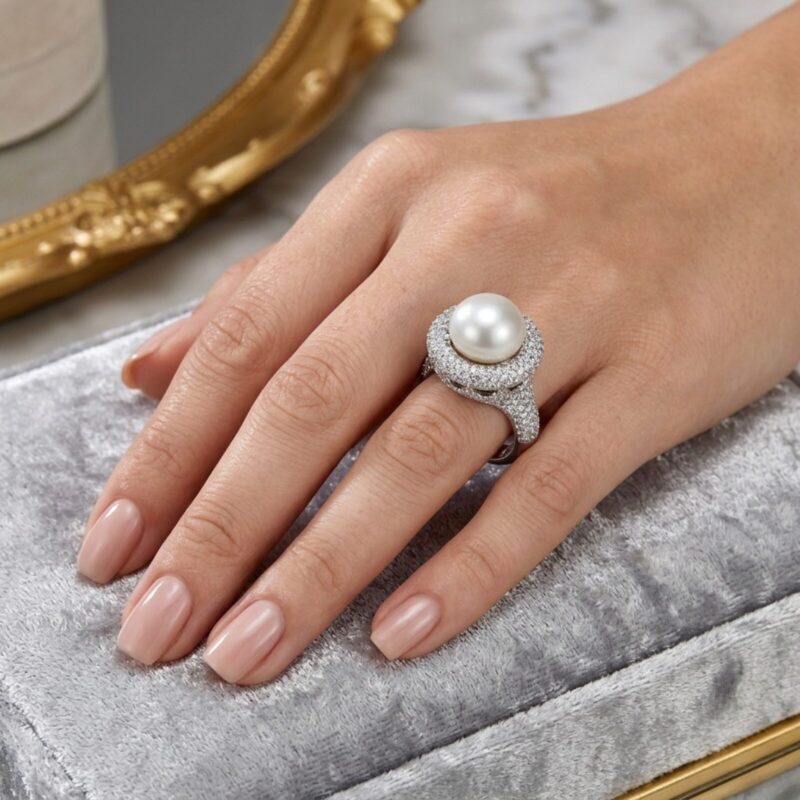 Moon Pearl Ring