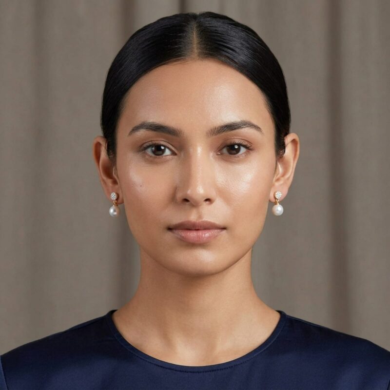 Akari Pearl and Diamond Earrings