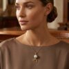 Lunar Zodiac Pearl Pendant - Horse