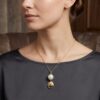 Lunar Zodiac Pearl Pendant - Monkey