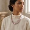 Lavender Baroque Edison Pearl Necklace