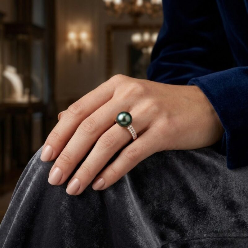 Irridescent Yuuga Ring/ Tahitian