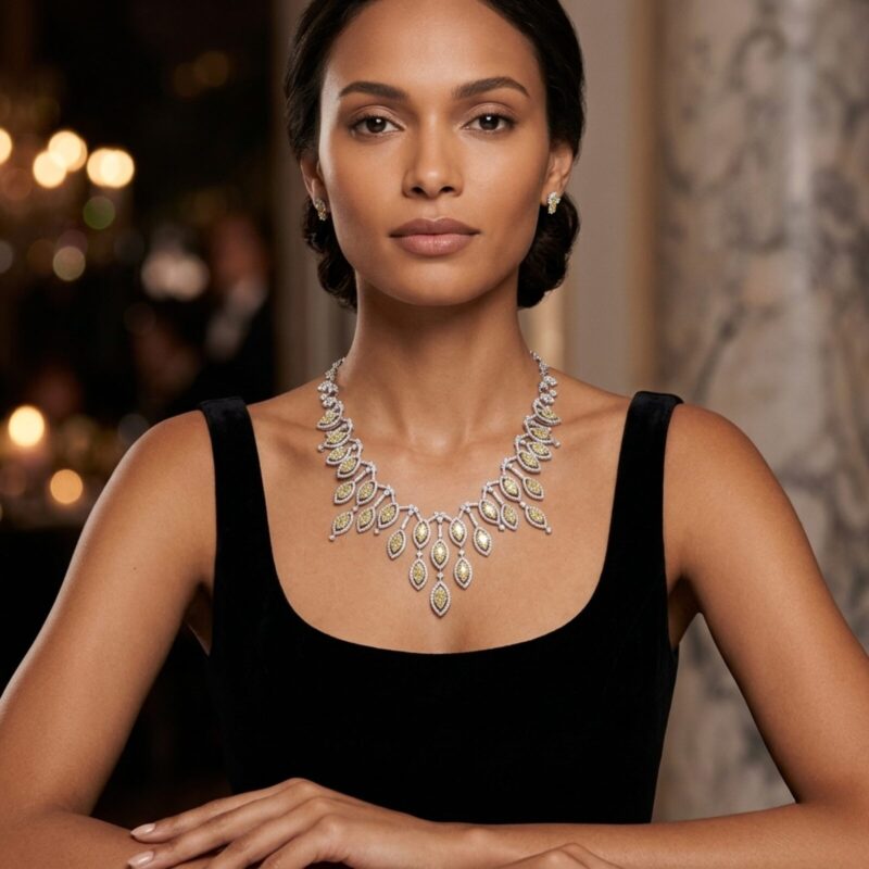 Glory Yellow Diamond Necklace