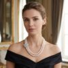 Blooming Gardenia Pearl Necklace / Double Strand