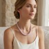 Diana Lavender Oval Pearl Necklace
