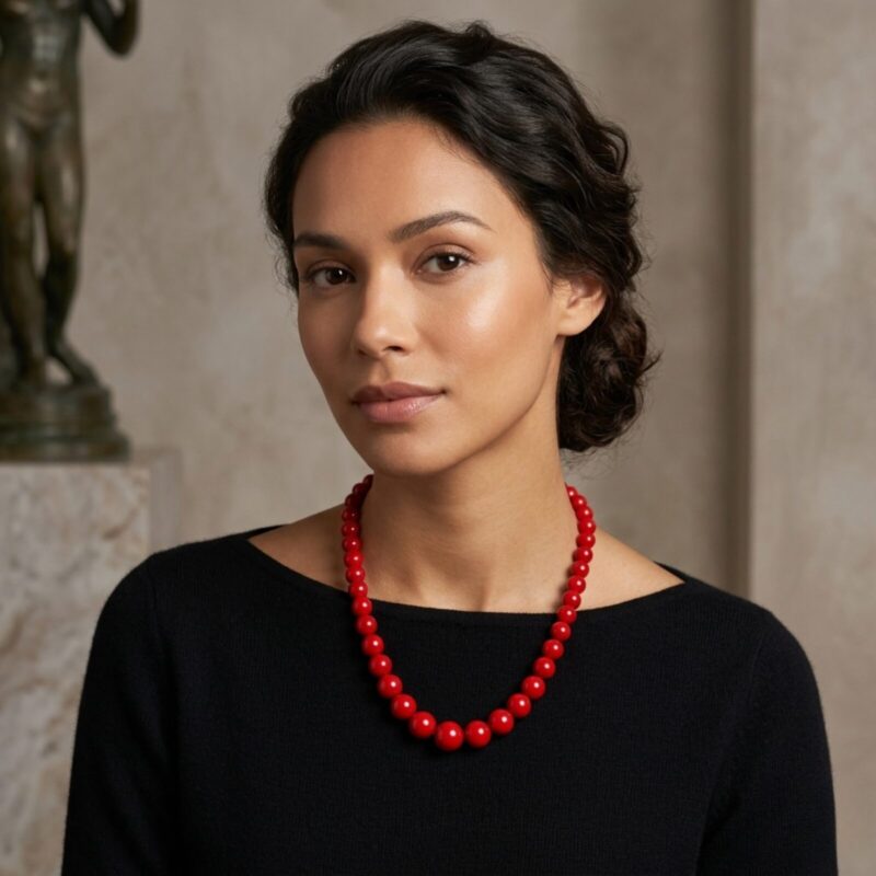 Aka Coral Necklace Strand