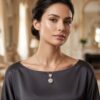 Nitya Round Diamond Double Solitaire Necklace