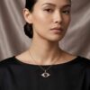 Blink Evil Eye Necklace (Black + Ruby)