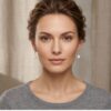 Oval Pearl Drop Earrings
