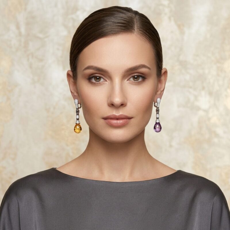 Double Sparkle Danglers