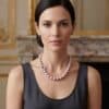 Anna Edison Pearl Necklace / Ruby / 9-13mm