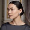 Kate Diamond and Pearl Earring / Tahitian / WYG