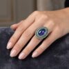 Tanzanite Emerald Ring
