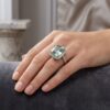 Aquamarine and Diamond Ring / Victorian Jewellery