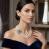 Sophia 3 Strand Round Pearl Necklace
