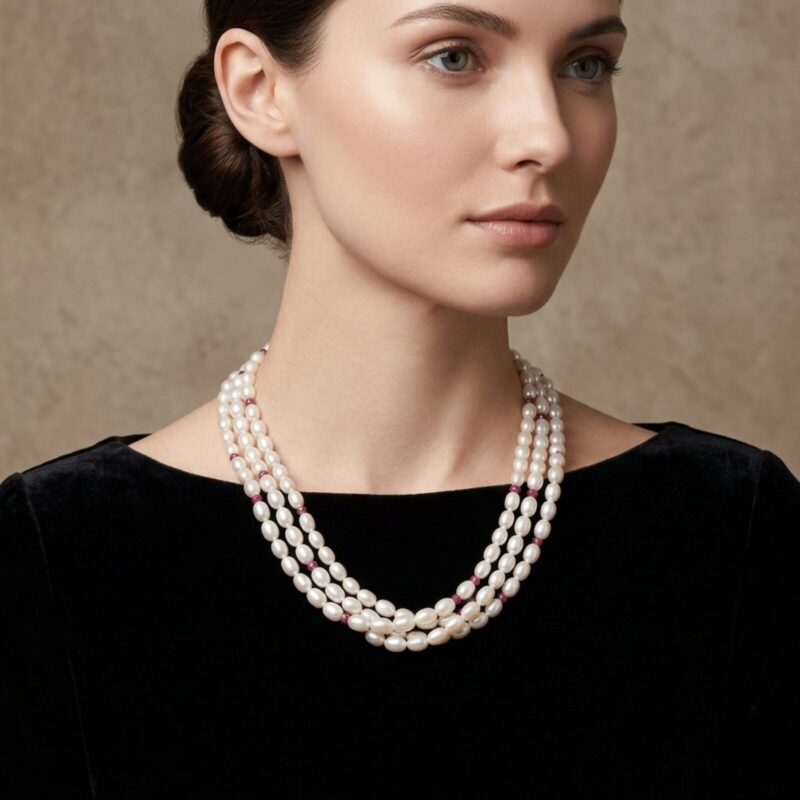 Ivy Oval Pearl Necklace