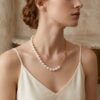 Star Paperclip Pearl Necklace