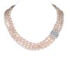 7.jpg Valeria 3 Strands Oval Pearl Necklace/ Lavender